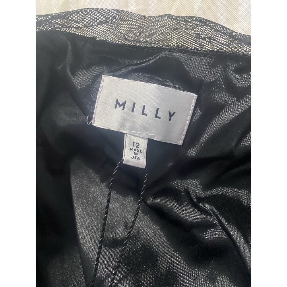 Milly Black Iridescent Sequin Mini Dress - Picture 7 of 11